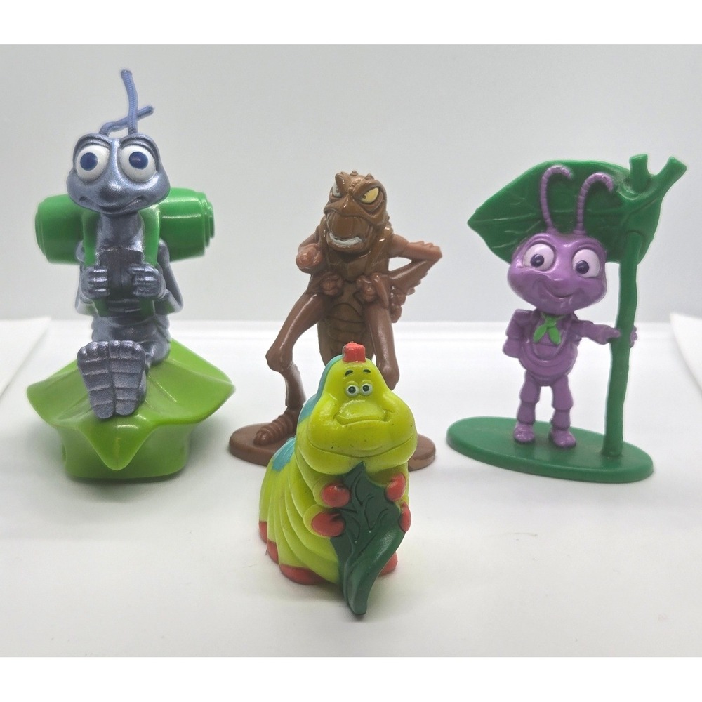 Vintage 1998 McDonald's Disney Pixar A Bug's Life Figure Toy Lot of 4